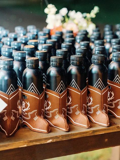 Cowboy Wedding Decorations, Bottle Wedding Favors, Western Wedding Favors, Western Party Favors, Western Wedding Decorations, Country Wedding Favors, Koozie Wedding Favors, Western Themed Wedding, Wedding Koozies