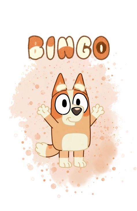 Bingo Wallpaper, Bingo Funny, Bluey Bingo, Cute Gifts For Friends, Peach Aesthetic, Anime Boy Sketch, Y2k Wallpaper, Baby Room Design, Cute Simple Wallpapers