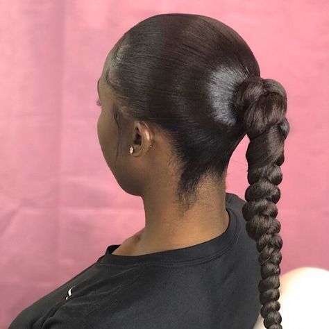 Ponytail Protective Style, Big Braided Ponytail, Big Braid Ponytail, Long Extended Braided Ponytail, Braided Extended Ponytail, Tattoo Hacks, Jumbo Braid Ponytail, Box Braids Images, Braided Ponytails