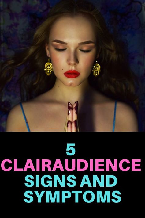 Clairaudience means clear hearing and is the psychic ability to hear sounds from the spirit world. So how do you know if you have this ability? Learn the symptoms and signs of clairaudience.  #signsofclairaudience, #clairaudience, #clairaudiencesigns, #clairaudiencesymptoms, #whaitisclairaudience Music And The Brain, Psychic Ability, Heart Sutra, Traditional Witchcraft, Buddhist Teachings, Dna Code, Number Sequence, Wealth Dna, Witchcraft For Beginners