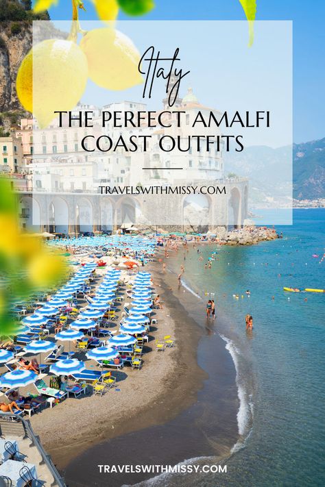 Planning your Amalfi Coast outfits or looking for inspiration? Check out ideas for euro summer outfits that stretch across all budgets, and plan your Italy summer outfits with a range of choice. Prepare for your Italian summer outfits with confidence and inspiration drawn from one of Itay's prettiest coastlines. Shop your Amalfi Coast oufits today! Amalfi Coast Outfits, Positano Italy Amalfi Coast, Italy Summer Outfits, Amalfi Coast Towns, Coast Outfit, Italian Summer Outfits, Quick Weekend Getaways, Coast Dress, Positano Italy