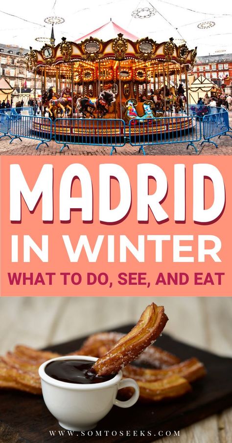 Madrid In Winter, Madrid Spain Travel, Spain Bucket List, Surprise Vacation, Visit Madrid, Winter Travel Destinations, Madrid Travel, South Of Spain, Summer Destinations