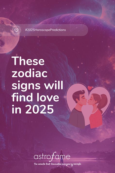 Is 2025 the year you meet the one? 🌹 For some zodiac signs, the stars are aligning to bring romance, passion, and deep connections like never before. Whether it’s a soulmate, a whirlwind romance, or a love that feels like home, these signs are destined to find their perfect match this year! 💫💕

Could YOU be one of the signs falling head over heels in 2025? 😍👀

#2025LoveVibes #ZodiacLoveStories #CosmicConnections #FindYourPerson Zodiac Soulmates, Will I Find Love, Meeting Your Soulmate, Love Horoscope, Zodiac Love, Love Life, Soulmate, Zodiac Signs, Romance