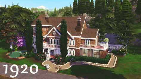 Sims 4 1890 House, 1890 House, The Sims 4 Home, The Sims 4 Mod, Sims 4 Decades Challenge, Sims 4 Speed Build, Sims 4 Lots, Sims 4 Houses, Sims 3