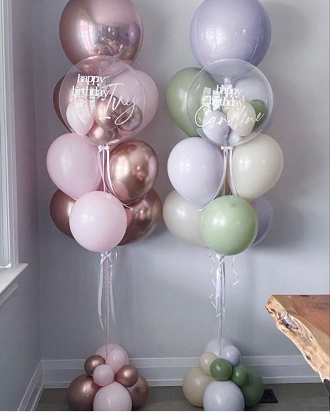 Baby Shower Girl Diy, Balloon Bouquet Diy, Pretty Balloons, Wrong Number Texts, Deco Ballon, Idee Babyshower, Simple Birthday Decorations, Cute Cake, Balloon Crafts