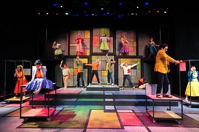 Bye Bye Birdie and "Telephone Hour".  Many years ago, I was one of the telephone teens in the cubicals.  It was a fun show to be in. Made In Dagenham, Bye Bye Birdie, Gina Gershon, John Stamos, Theatre Stage, Theatre Design, Theatre Costumes, Scene Design, Theatre Set