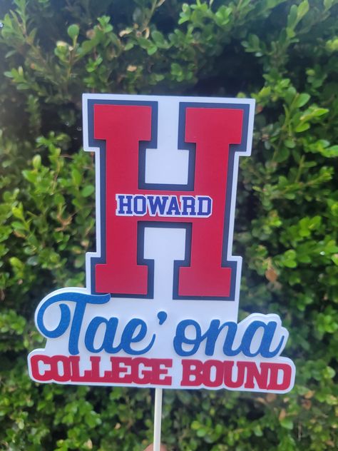 Trunk Party Cake Ideas, University Themed Party, Howard Graduation Party, Howard University Graduation Party, Hbcu Party, Trunk Party Ideas College, Girly Party Ideas, Warrior Style, 2023 Graduate