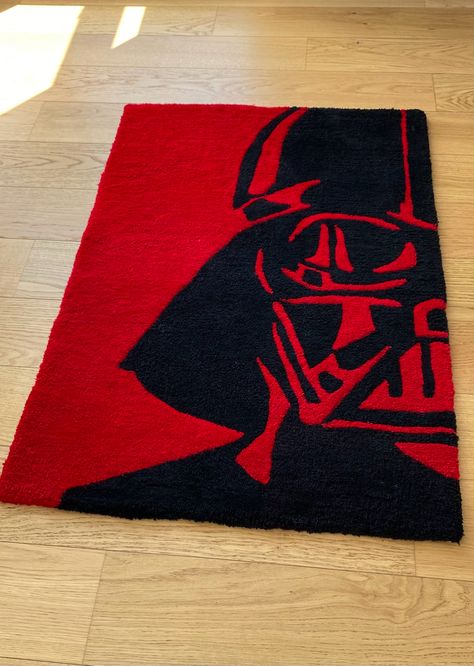 Rug of darth vader star wars Star Wars Rugs, Star Wars Rug, Tuft Rugs, Tufting Art, Tufting Rugs, Magia Das Ervas, Dark Vador, Rug Ideas, Amazon Home Decor