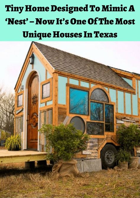 Tiny Home Designed To Mimic A ‘Nest’ – Now It’s One Of The Most Unique Houses In Texas Houses In Texas, Extreme Makeover Home Edition, Extreme Makeover, Cape Cod House, Sleeping Loft, Unique Houses, Texas Homes, Beach Wallpaper, Tiny House On Wheels