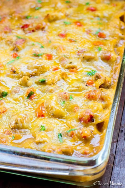 King Ranch Chicken Casserole - Flavor Mosaic Cheesy Mexican Chicken, High Protein Low Carb Recipes Dinner, King Ranch Casserole, King Ranch Chicken Casserole, King Ranch Chicken, Creamy Chicken Casserole, Mexican Chicken Casserole, Ranch Chicken Recipes, Ranch Chicken Casserole