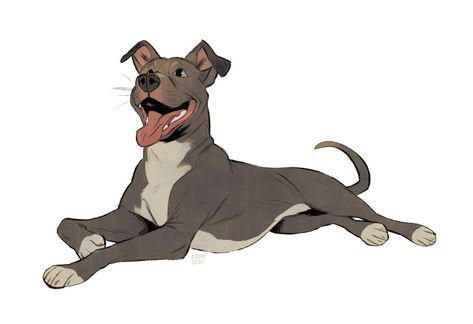 Animal Story, Kids Animation, Dog Design Art, Story Kids, Dog Poses, 강아지 그림, Canine Art, Staffordshire Bull Terrier, Dessin Adorable