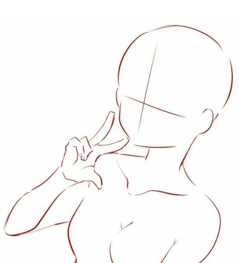 Drawing Poses Base Female, Female Half Body Pose Reference Drawing, Bust Up Poses Drawing, Free Art Poses, Traceable Drawings People, Half Body Reference Drawing, Anime Poses Female Base Cute, Drawing Body Poses Female, Anime Base Female Pose