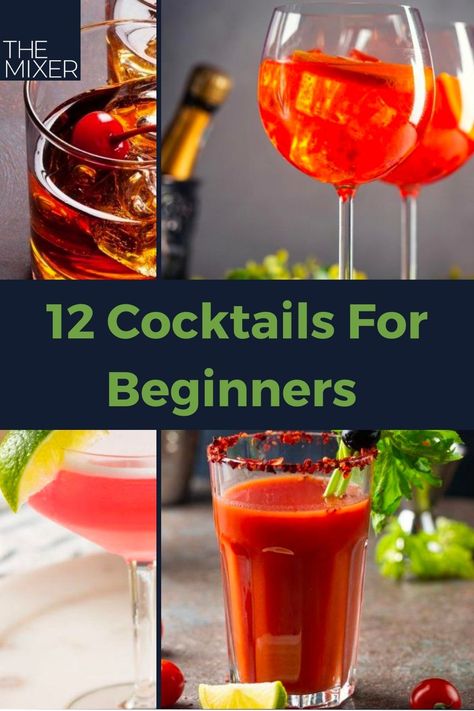 Inspired to be the world’s greatest mixologist? You've got to start somewhere. Here are the 12 cocktails every beginner should learn. Basic Cocktail Recipes, Dirty Martini Recipe, Cocktails For Beginners, Basic Cocktails, Iced Tea Cocktails, Tea Cocktails, Cocktails To Try, Iced Tea Recipes, Creative Cocktail