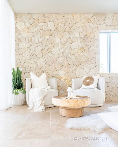 Stone Feature Wall, Fabric Chair, Curved Staircase, Storey Homes, Stone Feature, Level Homes, Indoor Outdoor Living, Stone Wall, Feature Wall