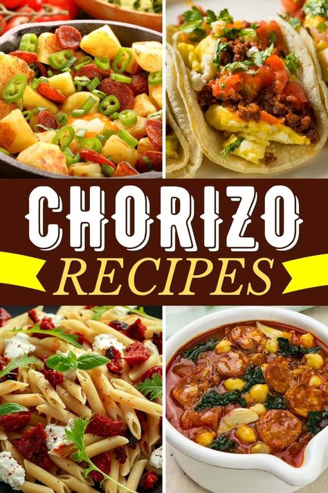 Chorizo Recipes Healthy, Chorizo Recipes Mexican, Beef Chorizo Recipes, Chirozo Recipes, Easy Chorizo Recipes, Spanish Chorizo Recipes, Chorizo Recipes Dinner, Chorizo Pasta Recipes, Beef Sausage Recipes