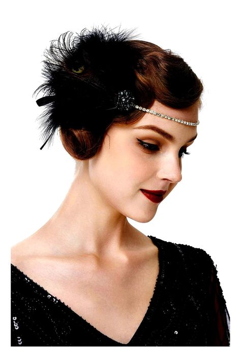 BABEYOND Vintage Headband Accessories Headpiece Gatsby Hair Accessories, 20s Headpiece, Estilo Charleston, Peacock Headband, Great Gatsby Headpiece, Christmas Dancing, Gatsby Hair, Gatsby Headpiece, Flapper Headpiece