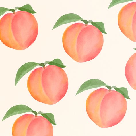 Peach Pottery Painting, How To Draw A Peach, Peach Painting Easy, Peach Painting Acrylic, Peach Drawing Easy, Peaches Drawing, Peaches Illustration, Peaches Watercolor, Peach Sketch