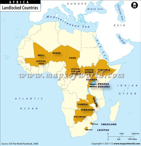 Landlocked Countries of Africa Map Of Africa Wallpaper, Map Of Africa, Map Of Africa Printable, Southern Africa Map, Alternate Africa Map, Landlocked Country, Africa Map, Country Maps, East Africa