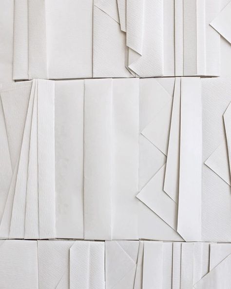 Folded Paper Texture, Paper Walls, Origami Wall, Paper Folding Art, Folding Paper, Folded Paper, Paper Store, Drink Tea, Materials And Textures