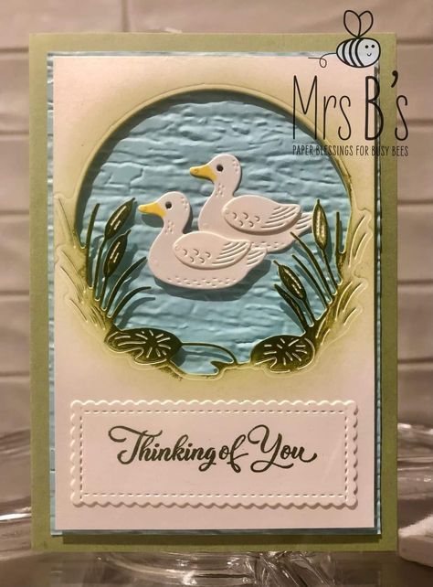 Fishing Cards, Duck Pond, Hand Made Greeting Cards, Masculine Birthday Cards, Hello Cards, Making Greeting Cards, Bird Cards, Stamping Up Cards, Animal Cards