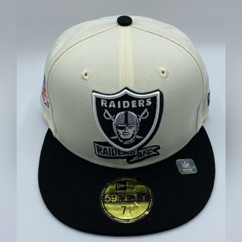 New Era Nfl Las Vegas Raiders Hat/Cup Brand New With Stickers Men Size 7.1/4 Raiders Hat, Nfl Raiders, Raider Nation, Las Vegas Raiders, Car Steering, Fitted Hats, Black Cream, New Era, Steering Wheel