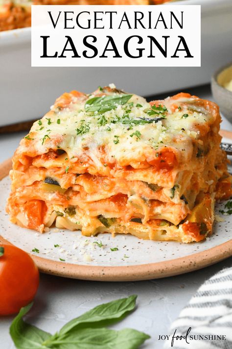 Vegetable Lasagna Recipe Vegetarian Lasagna Recipe With Ricotta, Lasagna Recipe Vegetarian, Veg Lasagna Recipe, Best Vegetarian Lasagna, Easy Vegetable Lasagna, Vegetable Lasagna Recipe, Veggie Lasagna Recipe, Meatless Lasagna, Herbed Ricotta