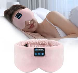 Soft Sleep Eye Mask Bluetooth Headband Wireless Headphones, SYPVRY Adjustable Sleep Mask for Sleeping Meditation Insomnia Night Mask Music Eye Cover for Side Sleepers Airplane Travel, Pink Sleep Headphones, Night Mask, Sleep Eye, Silk Sleep Mask, Innovative Gadget, Sleep Meditation, Cool Tech Gadgets, Airplane Travel, Eye Cover