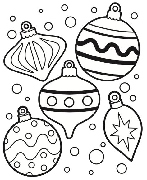 7 Free Christmas Coloring Pages - Grandma Ideas Christmas Pictures To Color, Ornament Coloring, Christmas Ornament Coloring Page, Christmas Colouring Pages, Printable Christmas Ornaments, Christmas Ornament Template, Free Christmas Coloring Pages, Christmas Coloring Sheets, Printable Christmas Coloring Pages