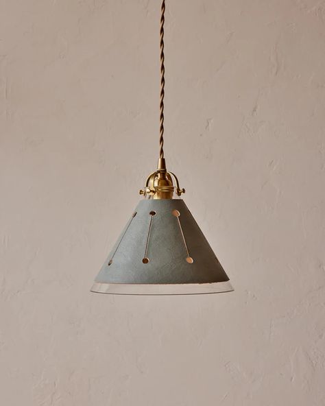 Dot Pendant Light Florist Tools, Hand Sewn Leather, Metal Canopy, The Dot, Candle Tray, Vintage Wall Decor, Leather Sleeve, Glass Pendant Light, The Ranch