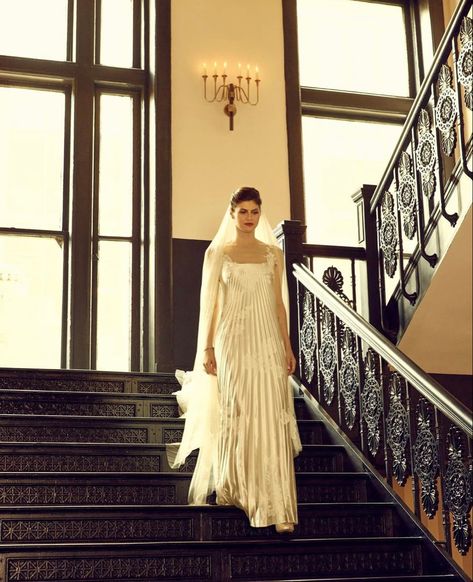 Daddario Wedding, Danielle Frankel, Nola Wedding, Celebrity Wedding Dresses, New Orleans Wedding, Dream Wedding Ideas Dresses, Alexandra Daddario, Bridal Beauty, Fairy Dress