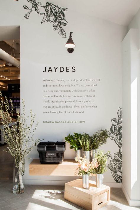 Jayde’s Market Retail Signage, Cafe Shop Design, Salon Suites, Shop Fronts, Patio Interior, Cafe Interior Design, Shop Interior Design, Shop Interior, Cafe Interior