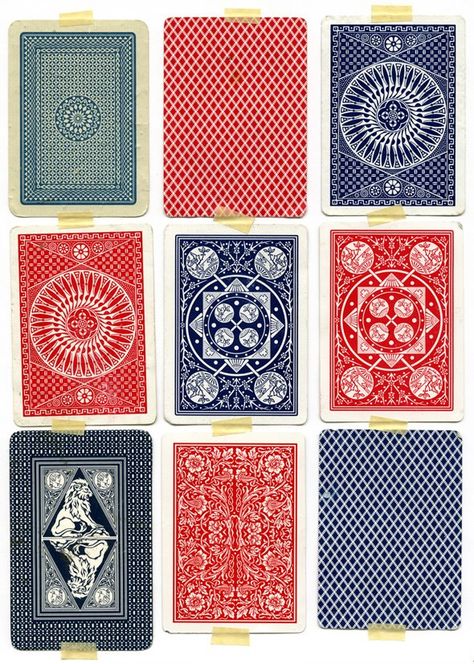 My grandmother played solitare with real cards. She loved to try new things and would have enjoyed playing cards on computer. Play Card, Cards Playing, Playing Cards Design, Gambling Tattoo, Vintage Playing Cards, 카드 디자인, Card Pattern, Memory Game, Poker Cards