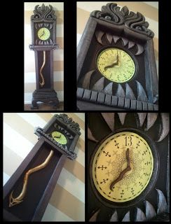 DIY Nightmare Before Christmas Halloween Props: Disneyland's Haunted Mansion 13 Hour Clock Build Tutorial 13 Hour Clock, Hunted Mansion, Haunted Mansion Decor, Mansion Decor, Clock Project, Disney Halloween Decorations, Phantom Manor, Halloween Decorations To Make, Haunted Mansion Halloween