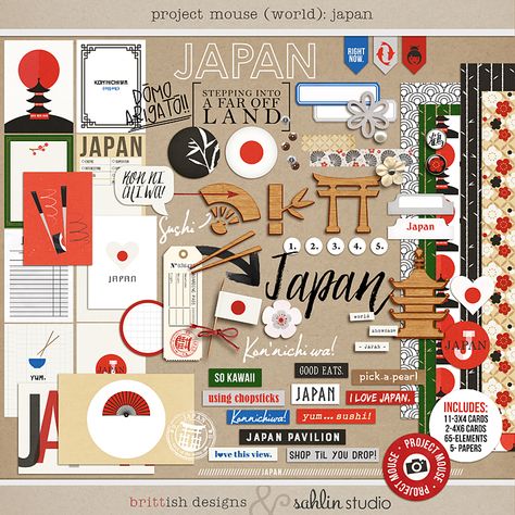 Japan Scrapbook, Using Chopsticks, Disney Project Life, Pocket Page Scrapbooking, Creative School Project Ideas, Vacation Scrapbook, Disney Memories, Disney Epcot, Japan Photo