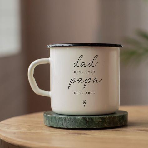 Personalized Grandpa Mug- Est 2024 2025 Gift New Grandpas- Custom Name Future Papa Pregnancy Announcement- First Time Nonno Paps Cup Gifts Grandpa Announcement Pregnancy, Grandpa Mug, Camp Mugs, Pregnancy Announcements, Color Depth, Name Mugs, Cup Gifts, Phoenix Az, Pregnancy Announcement