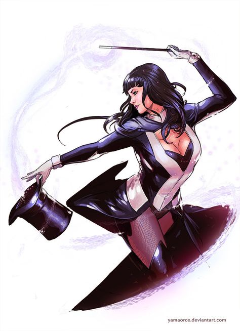 http://www.deviantart.com/art/Zatanna-584266223 Zatanna Cosplay, Zatanna Dc Comics, Dc Comics Logo, Dc Batgirl, Dr Fate, Dc Comics Girls, Justice League Dark, Dc Comics Wallpaper, Arte Dc Comics