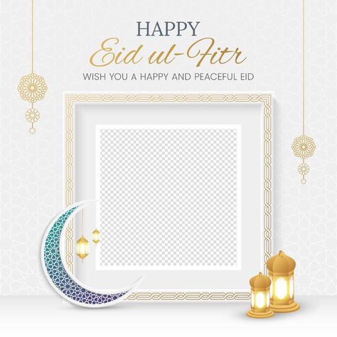 Eid Mubarak Golden Luxury Islamic Social Media Post with Arabic Style Pattern and Photo Frame Eid Mubarak Frame Design, Eid Mubarak Photo Frame, Eid Mubarak Frame, Eid Frame, Eid Mubarak Post, Red Art Painting, Happy Eid Ul Fitr, Eid Mubarak Photo, Half Birthday Cakes