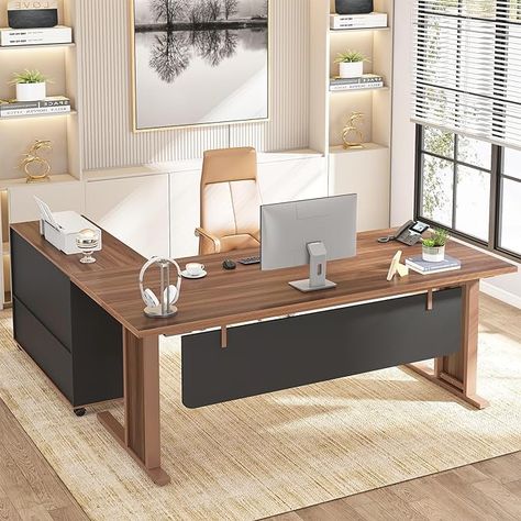 Large L Shaped Desk, File Storage Cabinet, Large Office Desk, L Shaped Computer Desk, Computer Stand For Desk, L Shaped Executive Desk, Computer Desks For Home, Filing Cabinet Storage, Executive Office Desk