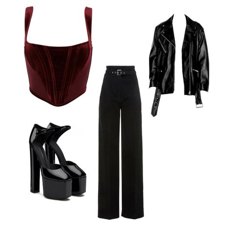 Rockstar Business Casual, Eurovision Outfit Ideas, Vampire Theme Outfit, Vampire Aesthetic Outfit Woman, Vampire Clothes Women, Estilo Vamp, Vampire Outfits Aesthetic, Vampire Clothing Aesthetic, Vampire Core Outfits