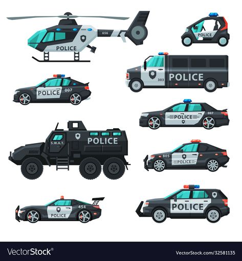 Police Vehicles, Police Car, Cop Car Drawing, Police Vehicle Design, Police Car Illustration, Police Toys, Batman Comic Cover, Army Men Toys, Fish Gallery