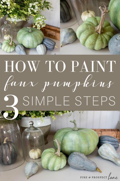 Painting Faux Pumpkins, Minimal Fall Decor, Pine And Prospect, Pine And Prospect Home, Fall Decor Signs, Dollar Tree Pumpkins, Pumpkin Printable, Faux Pumpkins, Fall Decor Ideas