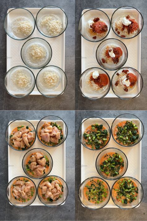 Tuscan Chicken Bakes Meal Prep - Stay Fit Mom Pyrex Meal Prep Recipes, Stay Fit Mom Recipes, Macro Friendly Meal Prep, Chicken Bakes, Stay Fit Mom, Single Serve Meals, Healthy Eating Meal Plan, Lunch Prep, Meal Prep Recipes