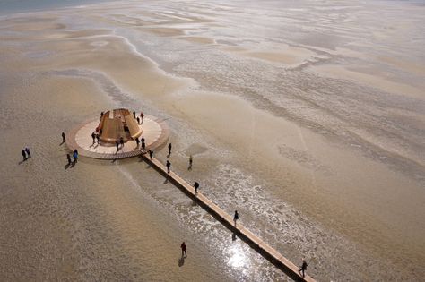 Platform Architecture, Floating Architecture, Floating Platform, Land Art, Landscape Architecture, Installation Art, Landscape Design, Netherlands, Architecture Design