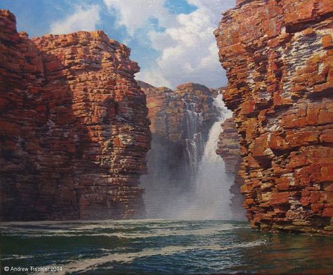 andrew tischler artist | Past Works | Andrew Tischler Artist Andrew Tischler, Scenery Reference, Africa Painting, Australian Painting, Master Paintings, John Wilson, Lake Art, Fantasy Paintings, Australian Art