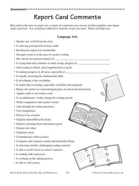 Report card comments Cards For Students, Report Card Comments, Reading Process, School Board Decoration, Report Cards, Board Decoration, Negative Comments, Report Card, School Board