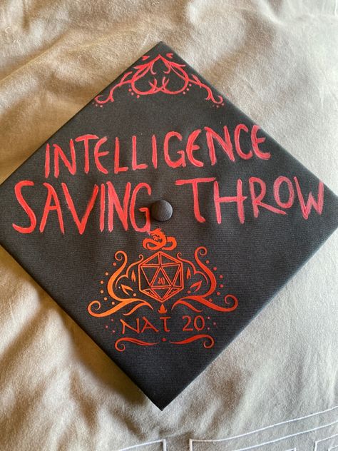 Graduation cap dnd idea Stardew Graduation Cap, Fallout Graduation Cap, Graduation Cap Designs History, Dnd Graduation Cap, Alt Graduation Cap, Lotr Graduation Cap, Space Graduation Cap, Goth Graduation Cap, History Graduation Cap