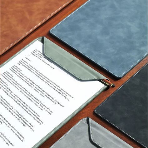 A4 Document Holder, Leather Clipboard, Leather File Folder, Pen Holder, File Organizer, Magnet Clipboard, Pen Folder Elevate your professional image with our Thicked PU Leather A4 File Folder, perfect for managers, meetings, conferences, and business contracts. Crafted with meticulous attention to detail, this clipboard combines functionality with style to enhance your organizational experience. Key Features: 1. Premium PU Leather: Experience the luxury of high-quality PU leather, providing dura Leather File Folder, Folio Document Organizer, Clipboard Folio, Leather Document Holder, Leather Padfolio, Stationary Craft, Leather Folder, Document Folder, Study Stationery