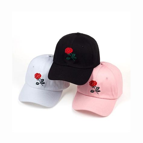 Baseball Caps Women, Rose Cap, Pod Business, Cool Beanies, Summer Embroidery, Cap Outfit, Closet Collection, Stylish Caps