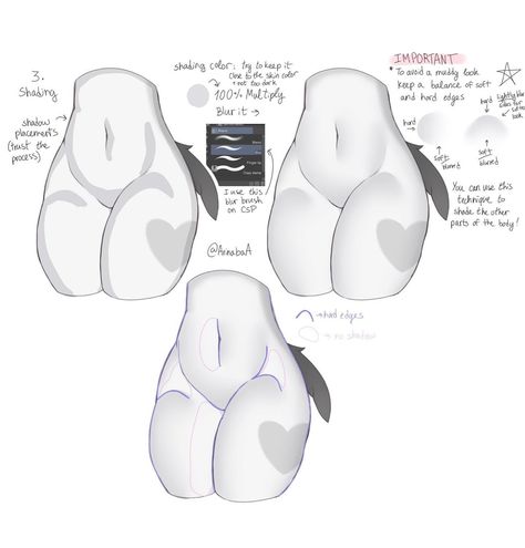 How to render Juicy thighs 😏 by @ArinabaA (Twitter) #howtodraw #draw #drawing #anatomy #digitaldrawing #arttips #arttipsandtricks #dessin … | Instagram How To Render, Body Type Drawing, Drawing Anatomy, Materi Bahasa Jepang, Body Drawing Tutorial, Digital Art Beginner, Art Tools Drawing, Sketches Tutorial, Concept Art Drawing