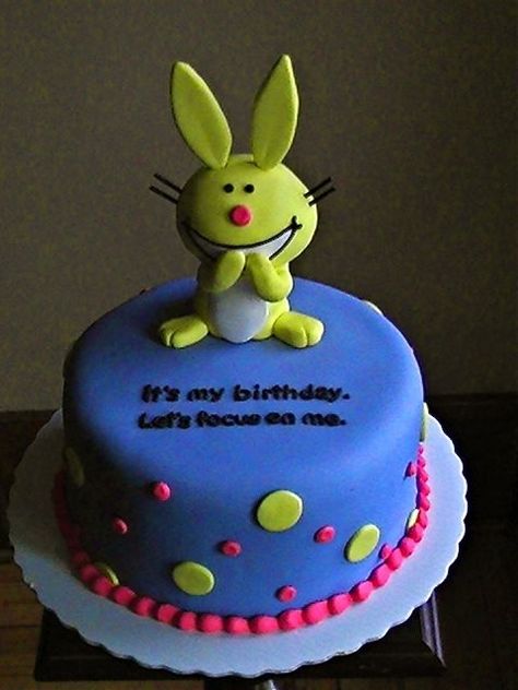 Jill Happy Bunny Quotes, Bunny Birthday Cake, Pinterest Cake, Happy Bunny, Bunny Birthday, Pretty Birthday Cakes, Sweet 16 Parties, Halloween Cupcakes, A Bunny